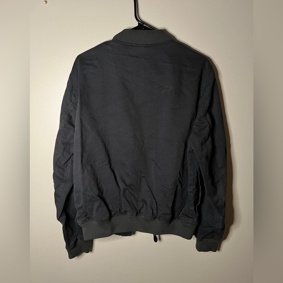 Men’s M light grey zip up bomer jacket - Picture 5 of 6